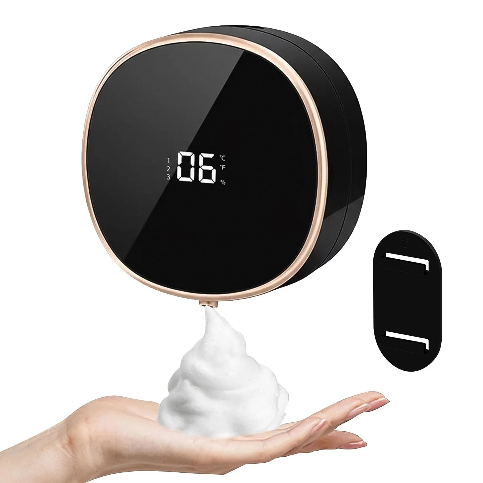 Automatic Rechargeable Electric Wall Mount Auto Dish Liquid Soap Dispenser Sensor Foaming Smart Touchless for Kitchen Bathroom