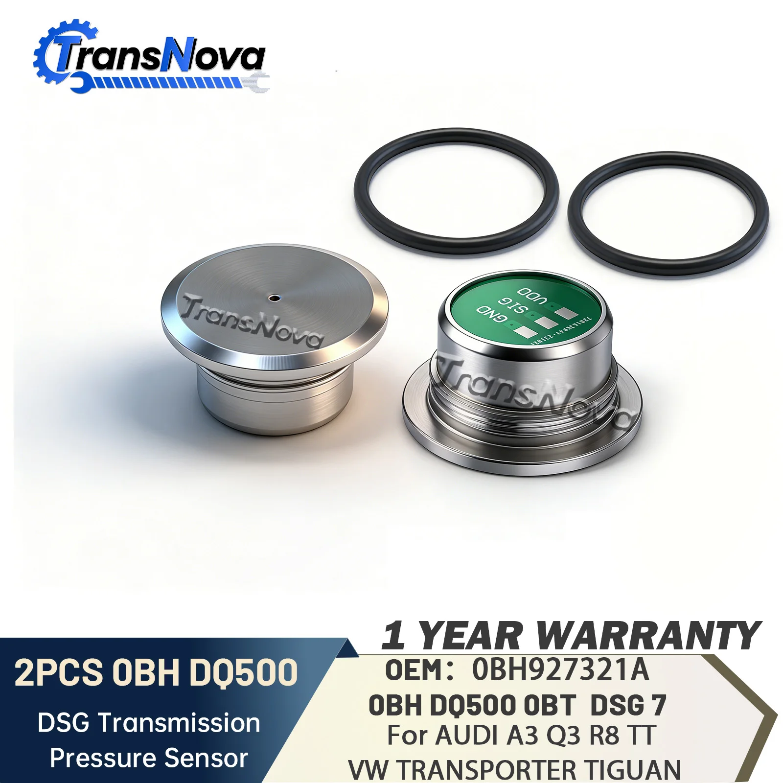 

TransNova 1PCS/2PCS 0BH DQ500 TCU TCM Pressure Sensor 0BT 0DL Transmission Control Unit for Audi A3 Q3 TT VW Tiguán Transporter