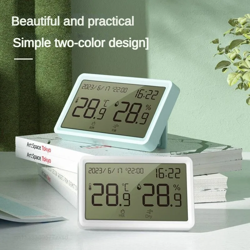 Xiaomi Deli Temperature Humidity Sensor Weather Station Indoor Home High Precision Electronic Thermometer Hygrometer Alarm Clock