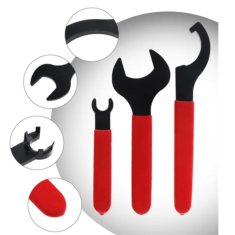 

A53Q-6Pcs Coil Over Spanner Wrench Set For Suspension System Heavy Duty Adjustable Shock Wrench