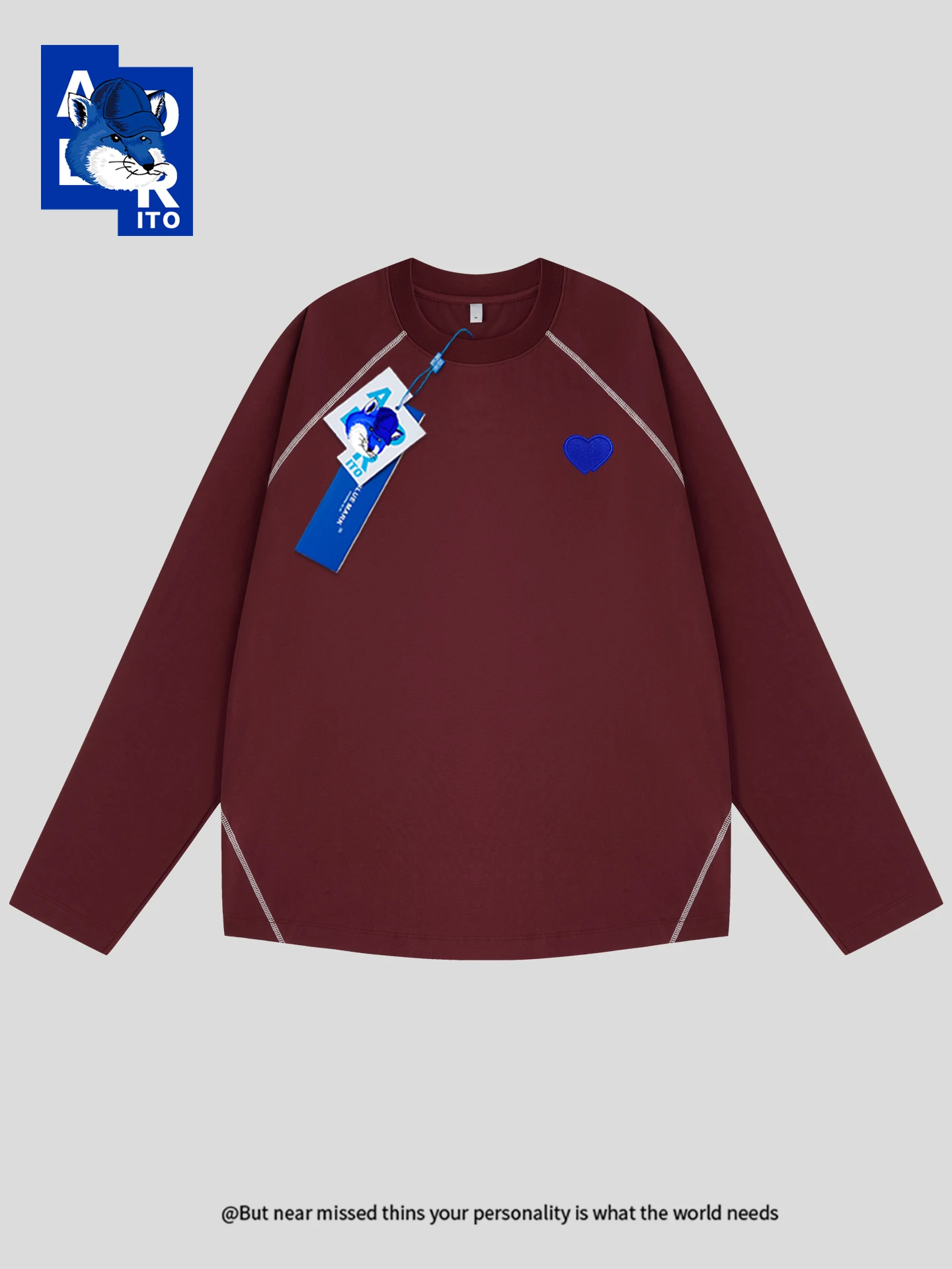 

Love Embroidery ITO Couple Outfit Mountain Outdoor Qui Dry Long Sve T-irt oulder Sve Insertion ex Top