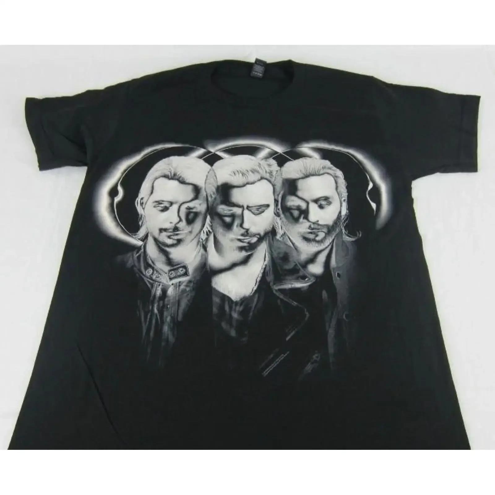 Nueva camiseta negra para hombre de Swedish House Mafia 3 Faces, talla S L XL, estilo vintage, lavada, cómoda, estilo streetwear, suave, para hombre