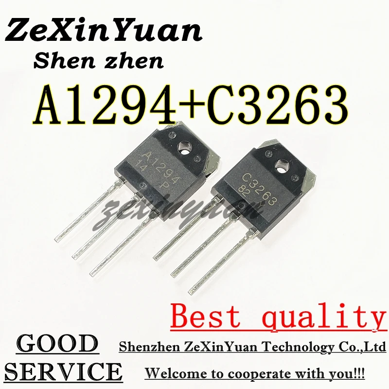 5pair 5pcs 2SC3263 & 5pcs 2SA1294 C3263 A1294 Transistor TO-3P