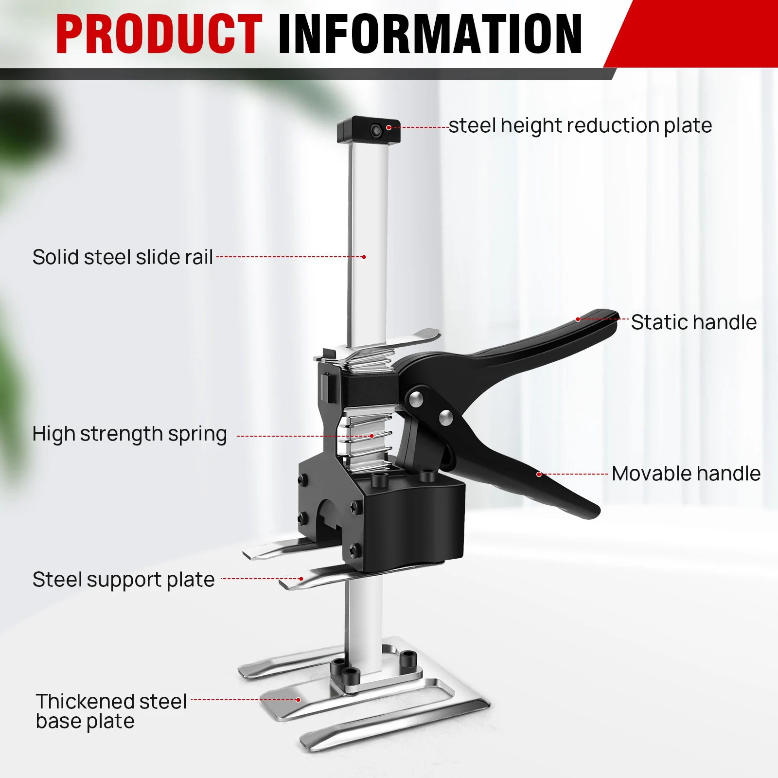 أداة رفع اليد للذراع موفرة للعمالة ، مقوم ضبط ارتفاع متعدد الوظائف ، خزانة لوحة الباب ، رافع اللوحة ، 2 144