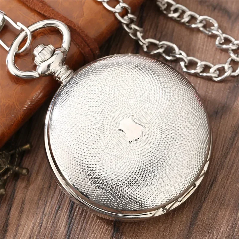 Bronze Silver Handwinding Mechanical Pocket Watch for Men Women Double Hunter Roman Number Dial Pendant Necklace Chain Reloj