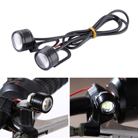 2pcs Motorcycle LED Eagle Eye Lights Handlebar Signal Lamp Warning Light Brake Bulb Strobe Flash Spotlight 12V  Decorative lante