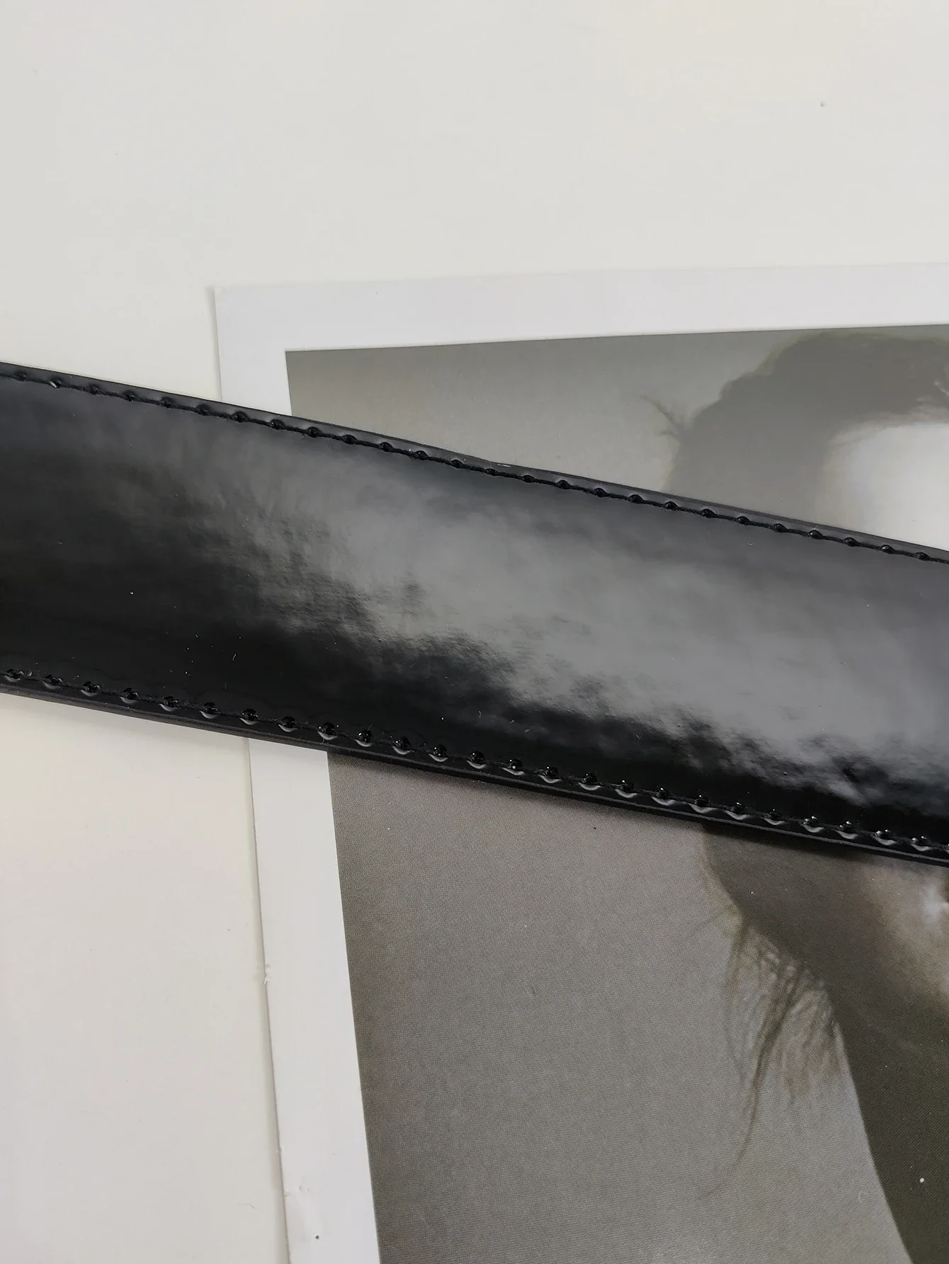 AAA137Designer Für Frauen Hohe Qualität Patent Leder Weibliche Gürtel Schwarz Korsett Gürtel 5cm Bund Rot Weiß Quadratischen Mund mode – Detail 8