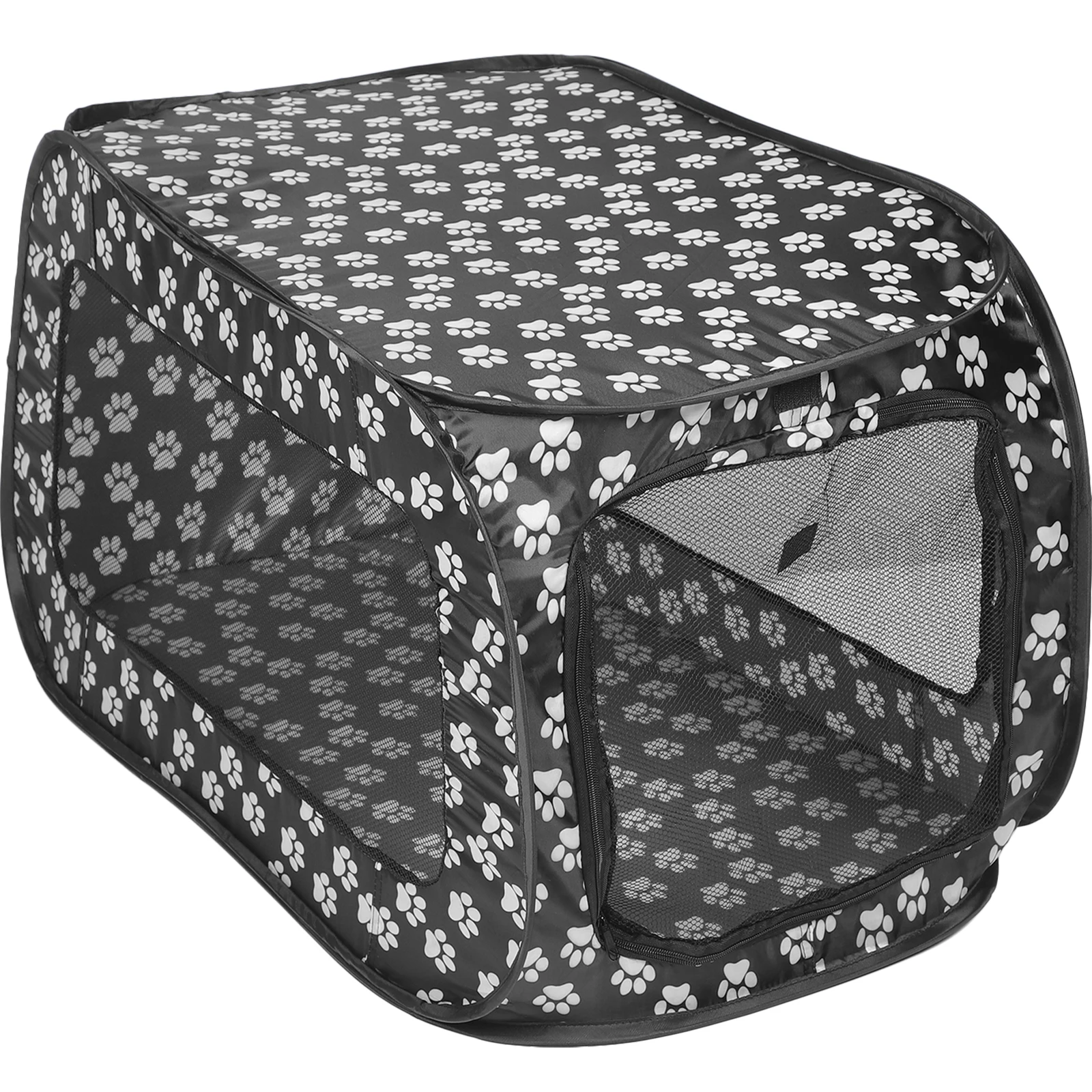 

Practical 600D Pet Tent Cat Cage for Dog Grey Portable Summer Outdoor Foldable Storage Clean Journey Exhibitions Toys