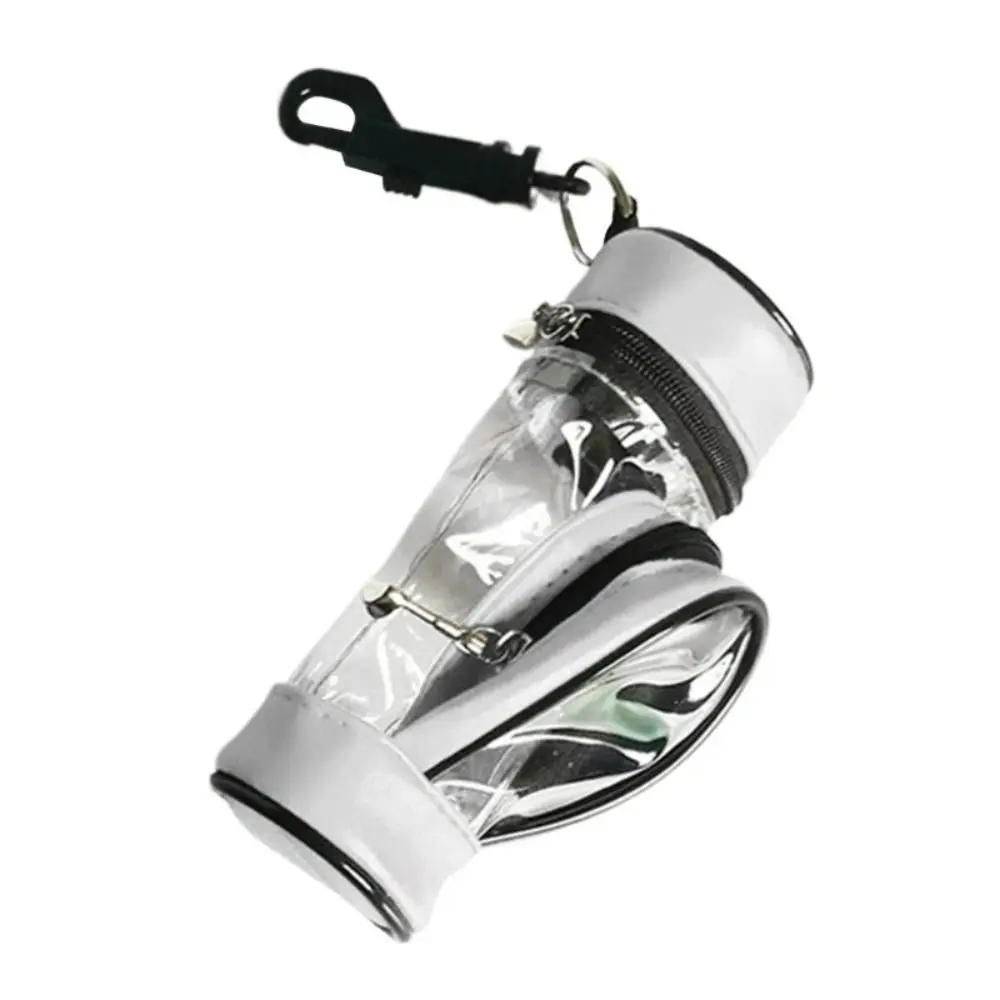 حزمة خصر كرة جولف محمولة مقاومة للماء يمكن أن تحمل 3 كرات حقيبة تخزين كرة الجولف مادة البولي يوريثان مع مشبك حزام خصر دوار