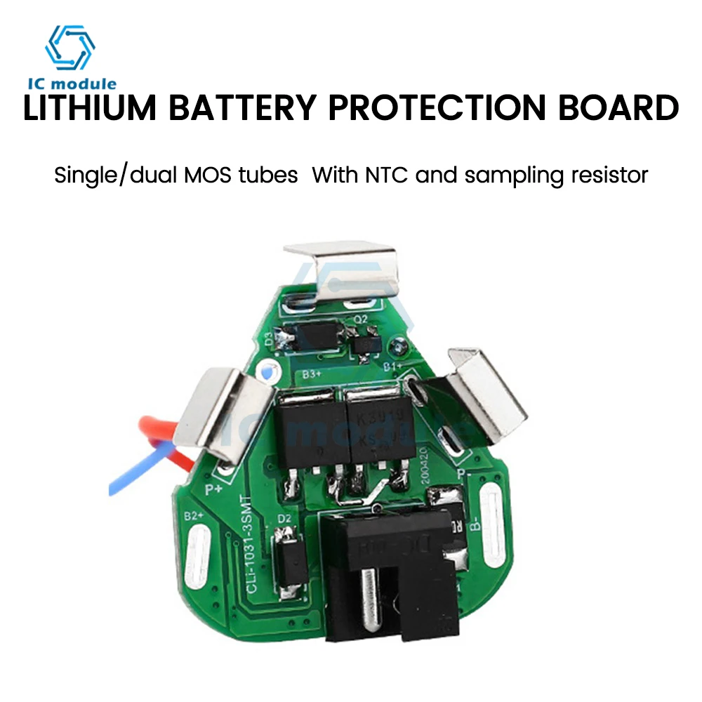 3S 12.6V 6A BMS Li-ion Lithium Battery Protection Board 18650 Power Bank Balancer Battery Equalizer Board for Electric Drill