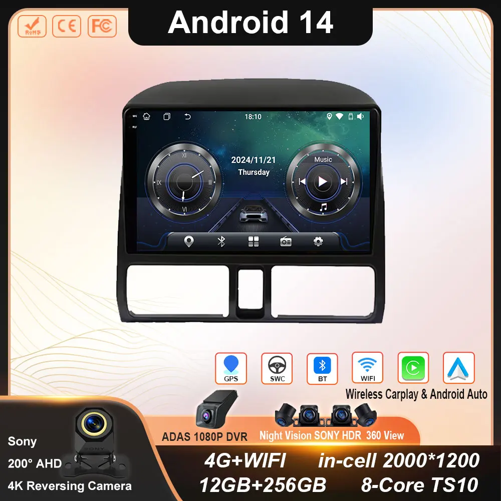 

Car Radio For Honda CRV 2001-2006 Autoradio Multimedia Carplay Wireless Android Auto Stereo Car 8Core wifi gps Car Stereo Video