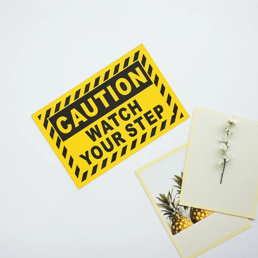 

PVC Caution Watch Your Step Sign Sticker Outdoor Stair Safety Warning Slip Resistant Floor Safety Sign Caution Watch Your Step