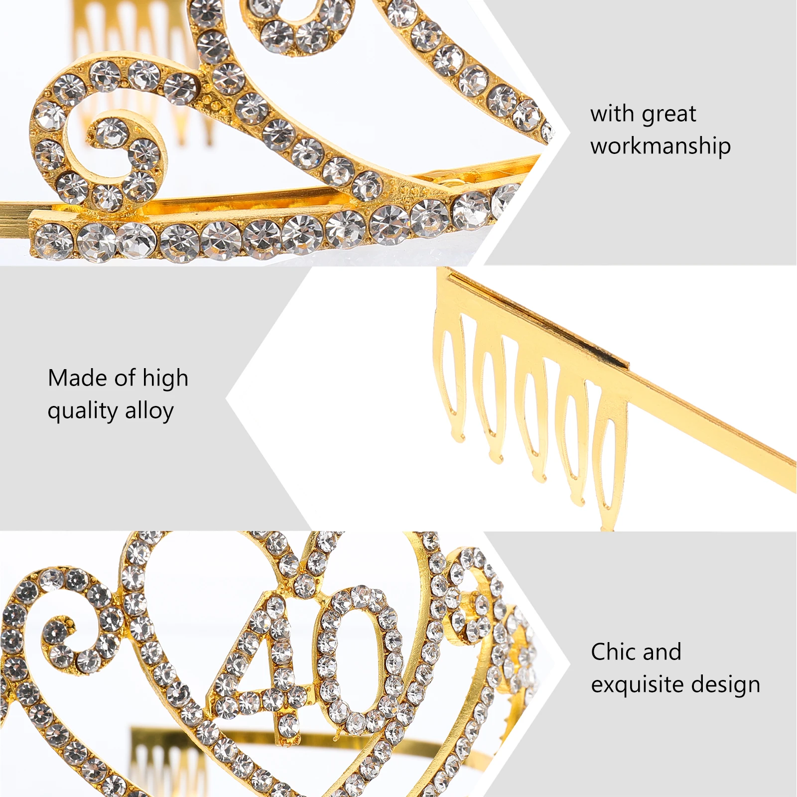 

Crown Decoration Tiara Party Headdress Women Accessories Birthday Crown Birthday Accessories Hair Decor Cake Topper
