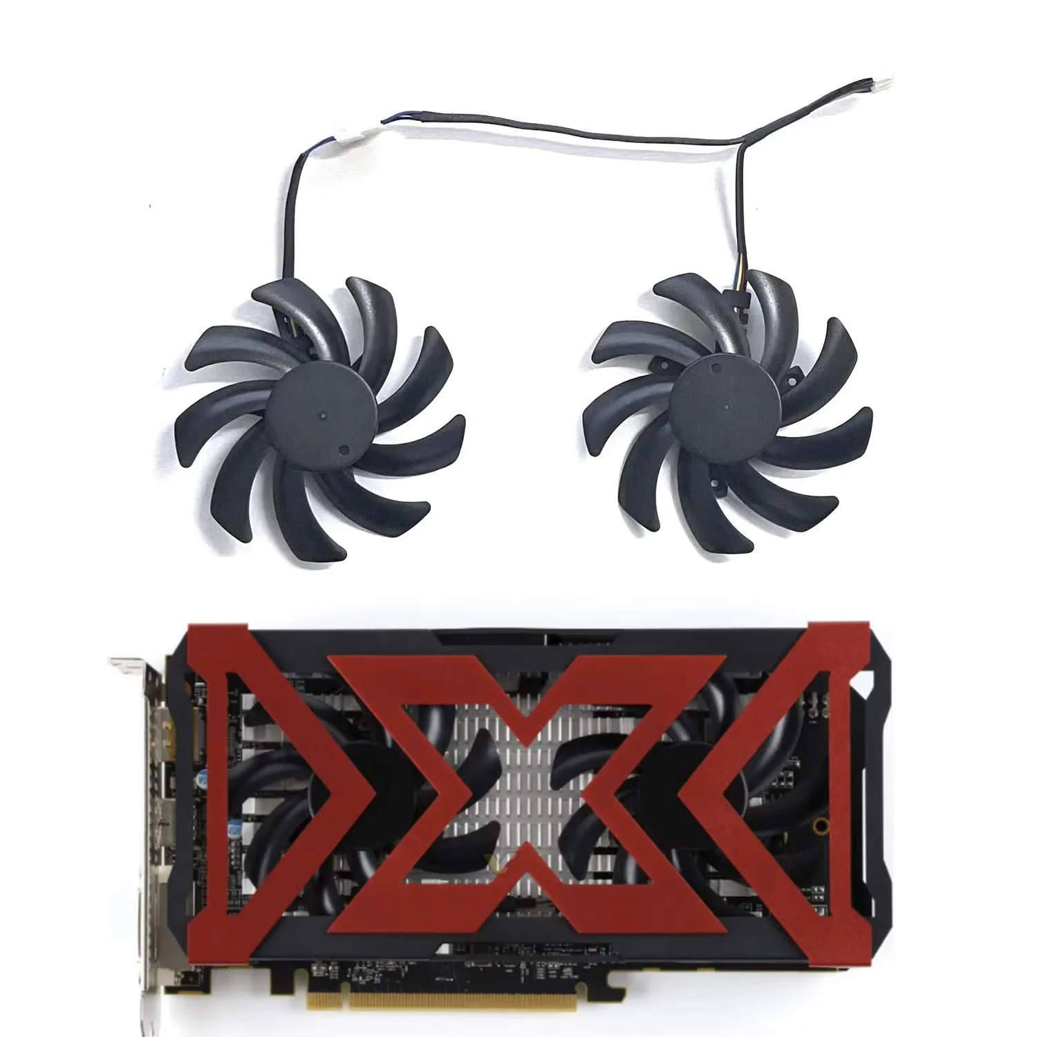 Brand new DIY fan 85MM 4PIN FDC10H12S9-C suitable for DATALAND Radeon RX460 4GB X-Serial OC graphics card replacement fan
