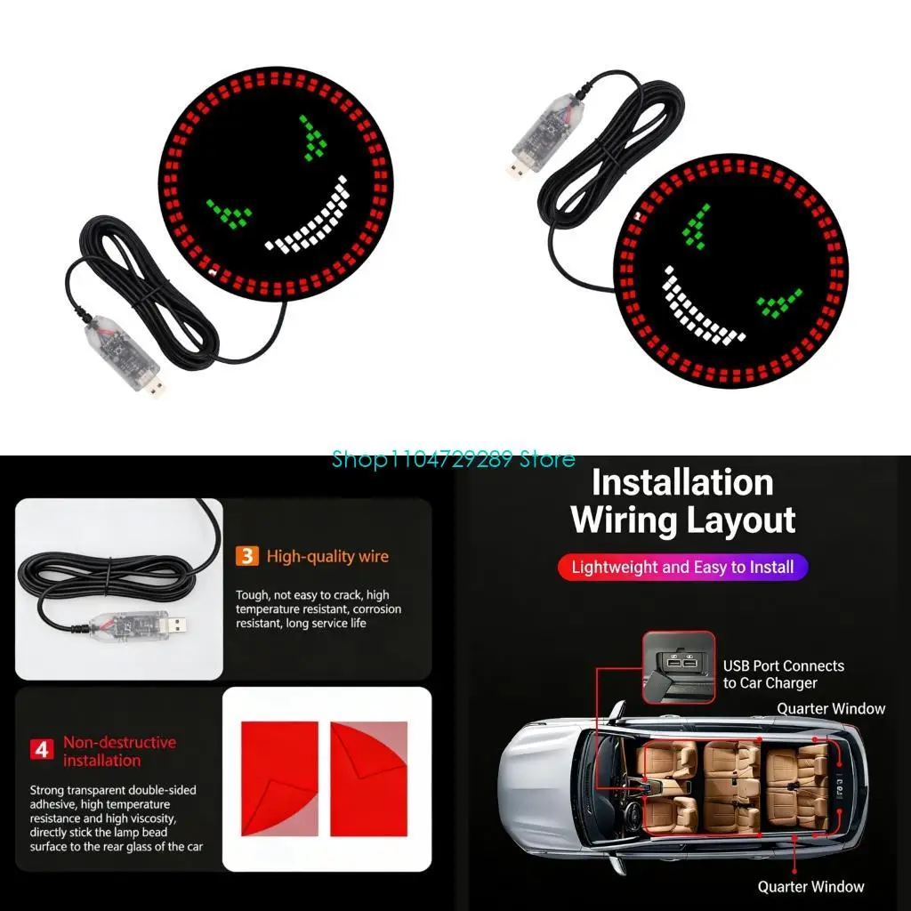 

D8KE Adjustable LED Car Decor Light With Different Designs For Enjoyable Driving