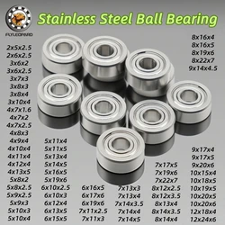 10Pcs SMR74ZZ 4x7x2.5mm ABEC-9 Stainless Steel Ball Bearing 3x6x2.5 4x9x4 5x8x2.5 6x10x3 7x11x3 mm Fishing Reel Handles Bearings