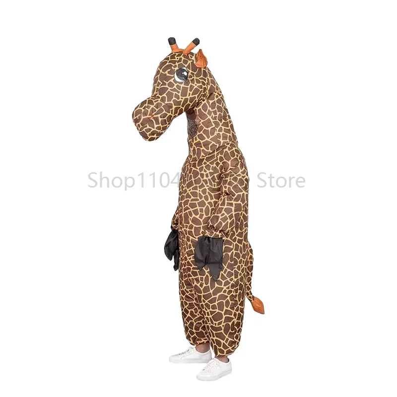 

OA1 Inflatable Adult Unisex Giraffe Suit Halloween Cosplay Costume Halloween Party Carnival Apparel Jumpsuit