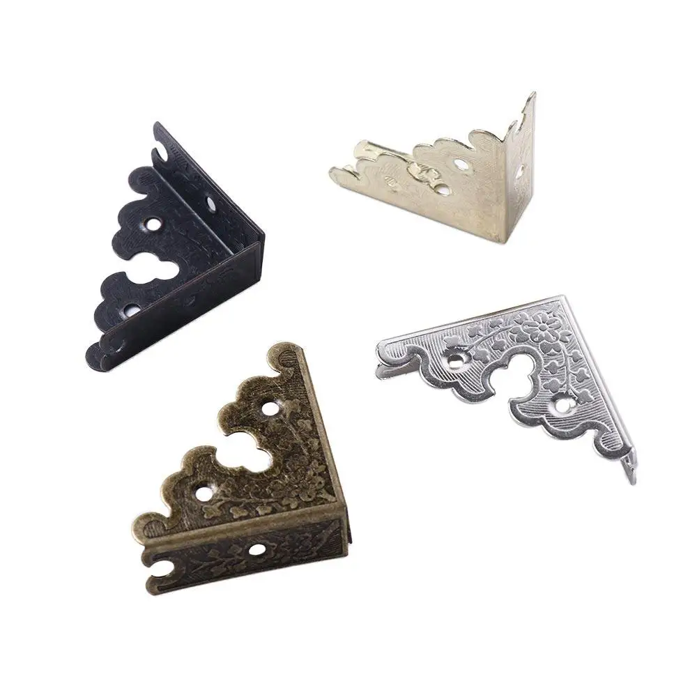 4Pcs with Nails Guard NlN Case Table Protection Corner  Protectors Corner Brackets Decorative Protectors Furniture Hardware