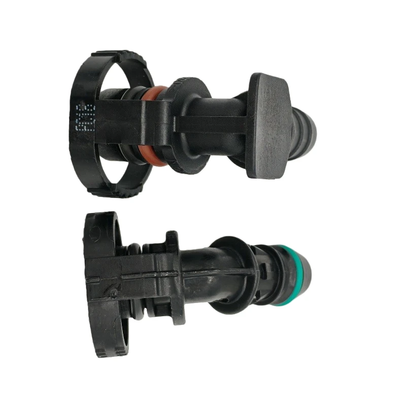 14mm-ID10 90 degree SAE 3/8 water pipe fittings auto Fuel line quick connector plastic female nylon connector 2pcs a lot
