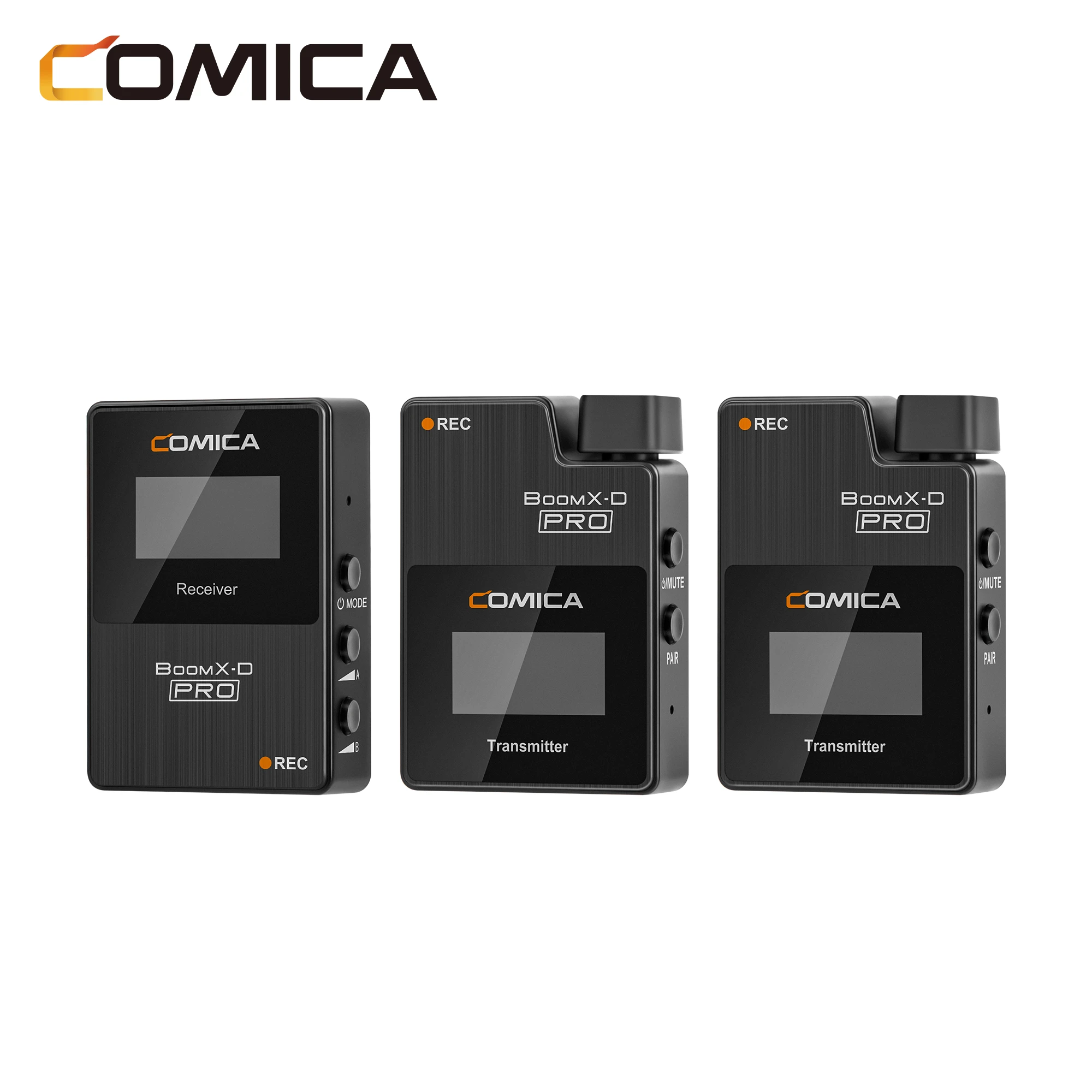COMICA BoomX-D Pro 2.4GHZ Dual-channel Wireless Lapel Microphone Professional Microphone For Camera Phone PC Youtube Blogger