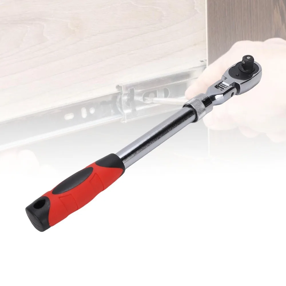 Cr Vanadium Steel Ratchet Wrench Professional Heavy Quick Release Ratchet Wrench 1/2 Inch Drive Ratchet Wrench Mechanic Repair