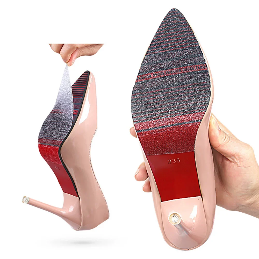 100 cm hochviskose Sohlenschutzaufkleber für gedämpfte Schuhe, selbstklebende, wasserdichte, rutschfeste, verschleißfeste Außensohlen-Einlegesohlen für Damen – Detail 20