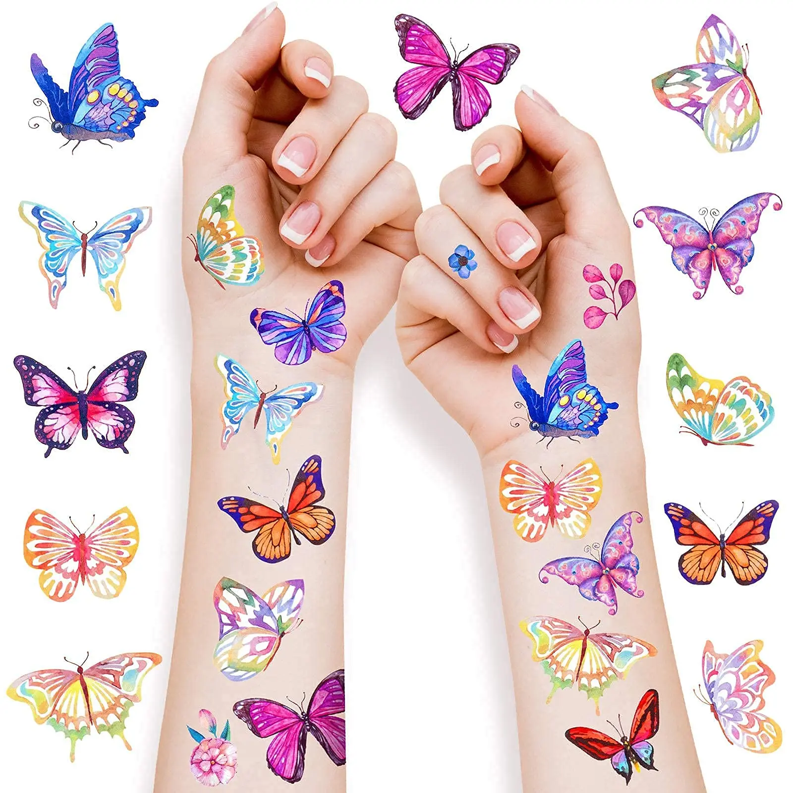 Butterfly Temporary Tattoos Butterfly Waterproof Temporary Tattoos For Girls Birthday Party Supplies Butterfly Party Decorations