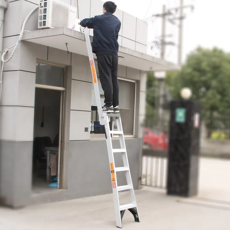 1 aluminum alloy dual-purpose herringbone ladder engineering, elevator decoration, unloading supermarket warehouse, 180KG load c