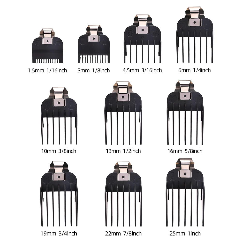 Salon Hairdresser Black Strong Magnetic Limit Comb For Electric Clipper Limit Guide Combs Professional Barbershop Accessories