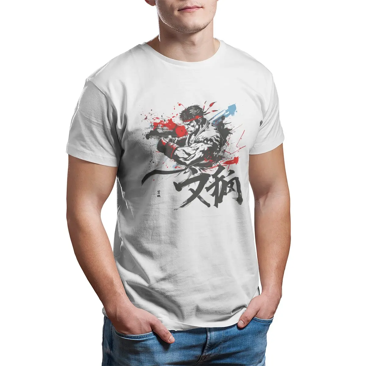 Ryu Street Fighter Video game Retro Arcade game men's clothing Plus size Mens graphic tshirts Street Fighter Retro Arcade game