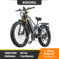 BURCHDA RX80 Electric Bike for Adults,1000W Motor 48V20AH Battery,26 \
