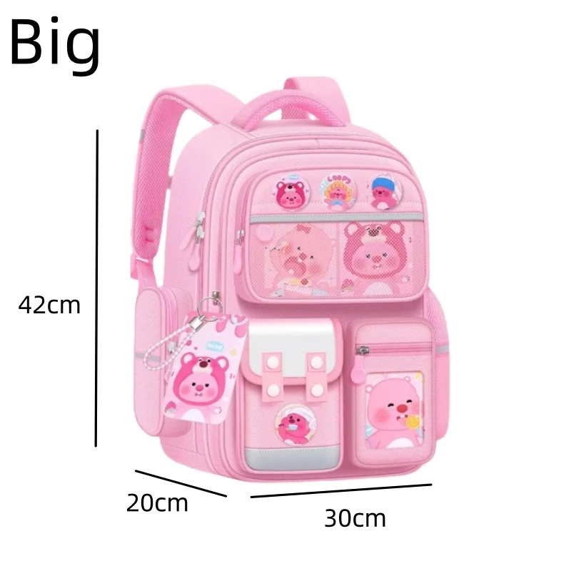 MINISO Loppys-mochilas escolares con múltiples bolsillos para niños, mochilas escolares informales con estampado de dibujos animados, regalos para la vuelta al colegio, 10 piezas