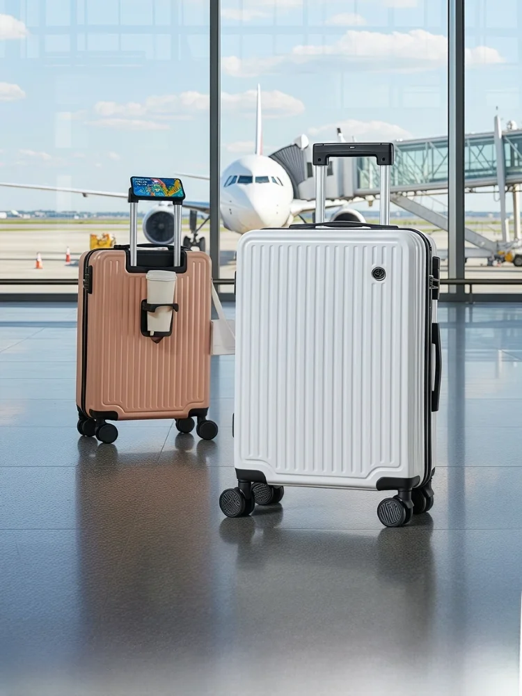 18-inch-thickened-durability-luggage-high-aesthetic-carry-on-suitcase-lightweight-travel-bag-password-lock-abs-pvc-material