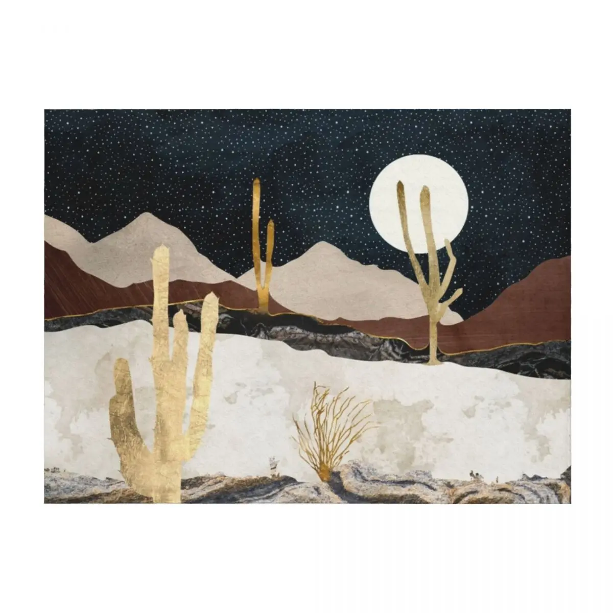 

Desert View Throw Blanket Luxury Warm Beach warm winter Blankets