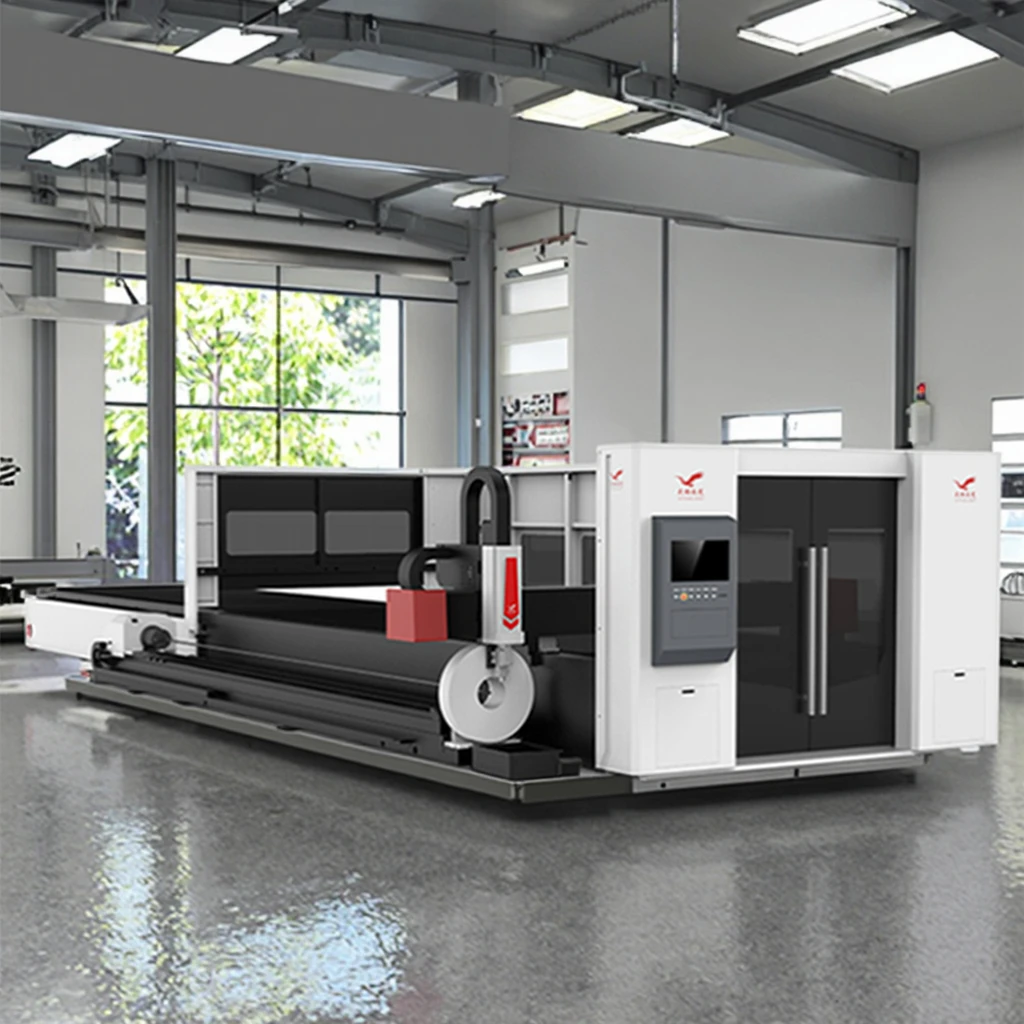 

Automatic Exchange Table Whole Cover Sheet Metal Laser Cutter Machine Pipe Fiber Laser Cutting Machines