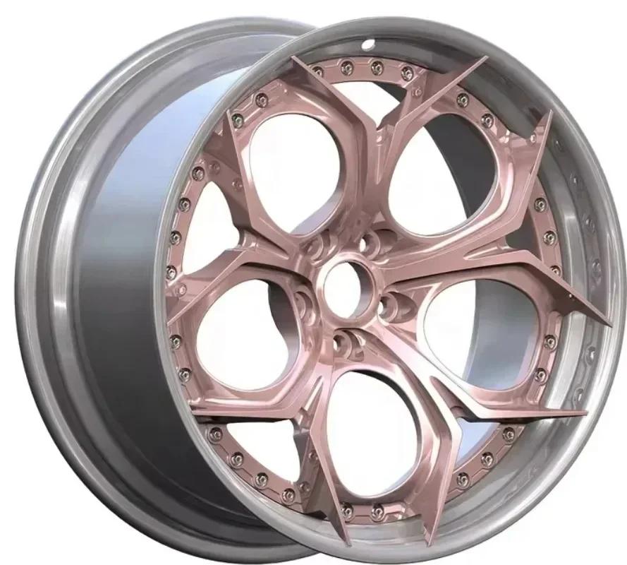 

JZ Customized Luxury Monoblock 2 Piece Forged Alloy Wheels Rose gold 6061-T6 Rims P111SC for Maserati GT car G20 F30 G30 F10