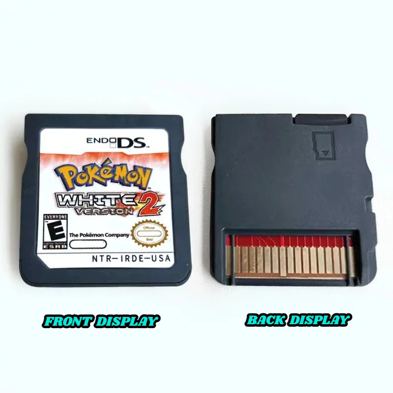 USA Pokemon Zwart en Wit 1 2 Gecombineerde Kaart Gecombineerde Kaart Met Doos Cassette DS Pokemon Game Card voor ds nds 3ds Geen instructie