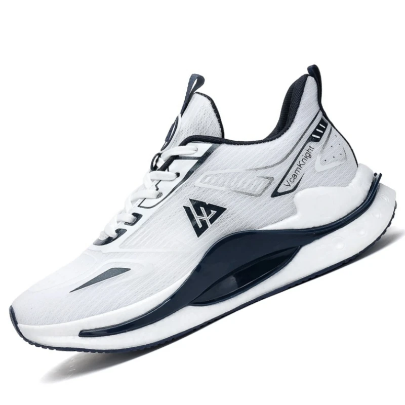 Breathable Athletic Sneakers Lightweight Cushioned Running Shoes Flexible Soft Sole Anti Slip Sports Trainers Popcorn Shock