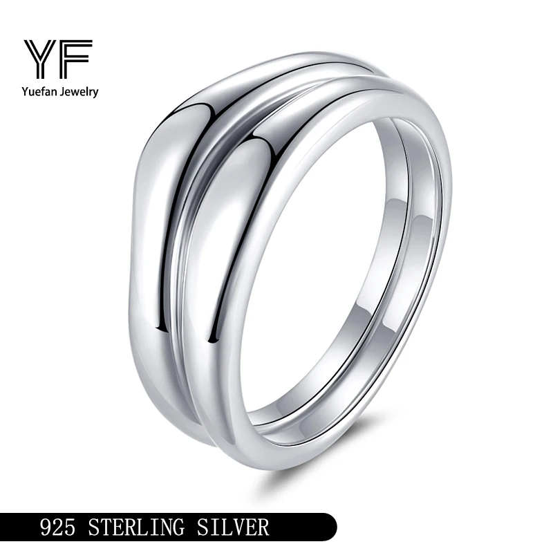 

Сверхе кольцо из серебра S925, популярное в Европе и Америке, простые атмосферные универсальные и персонализированные кольца