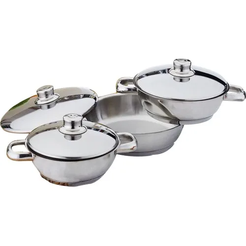 With Stainless Steel Lid of gulsan Çakır 6 Piece Omlet Set