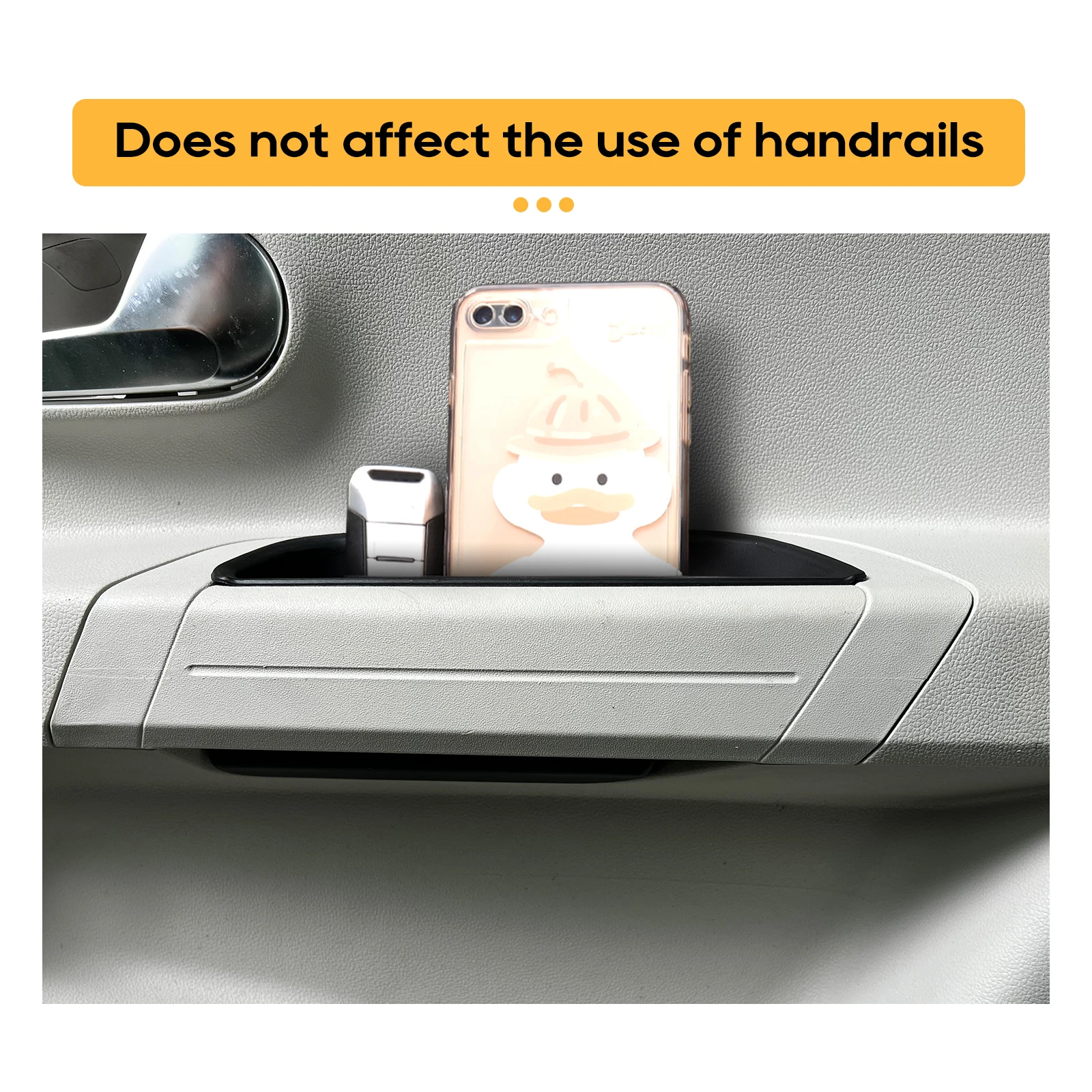 RUIYA For Up/Seat Mii/Skoda Citigo 2013-2019 Car Door Side Storage Pallets Armrest Container Box Phone Tray Accessories 2 Pcs