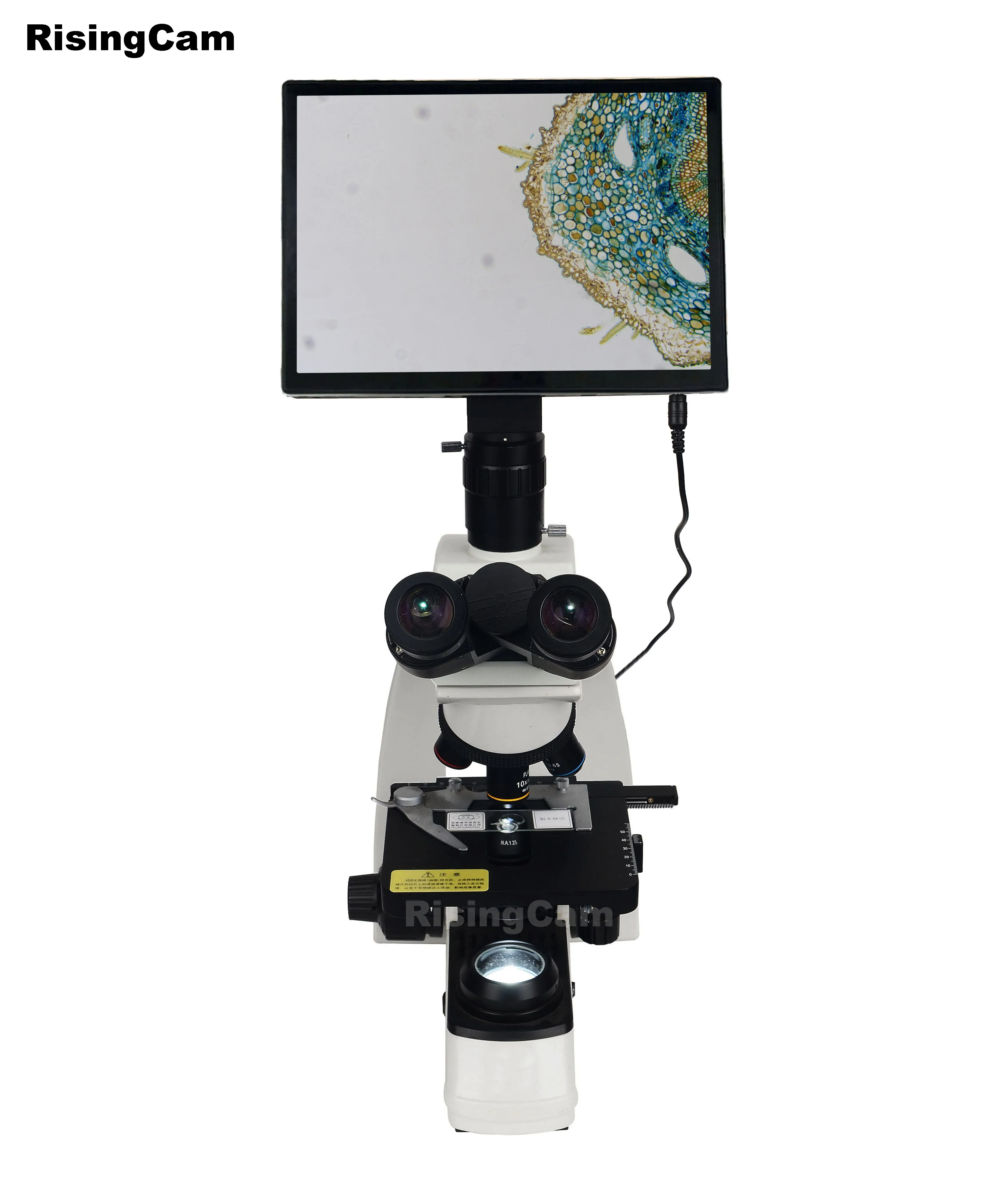 RisingCam 1080P 11.6inch LCD HD Screen imx335 CMOS sensor digital Microscope Camera with measurement