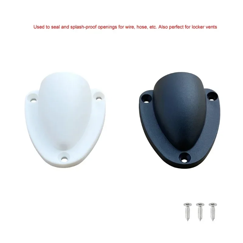 Nylon Clam Shell Vent Cover Boat Cable Wire Ventilator Marine Hardware Outlet Through Vents Accessories