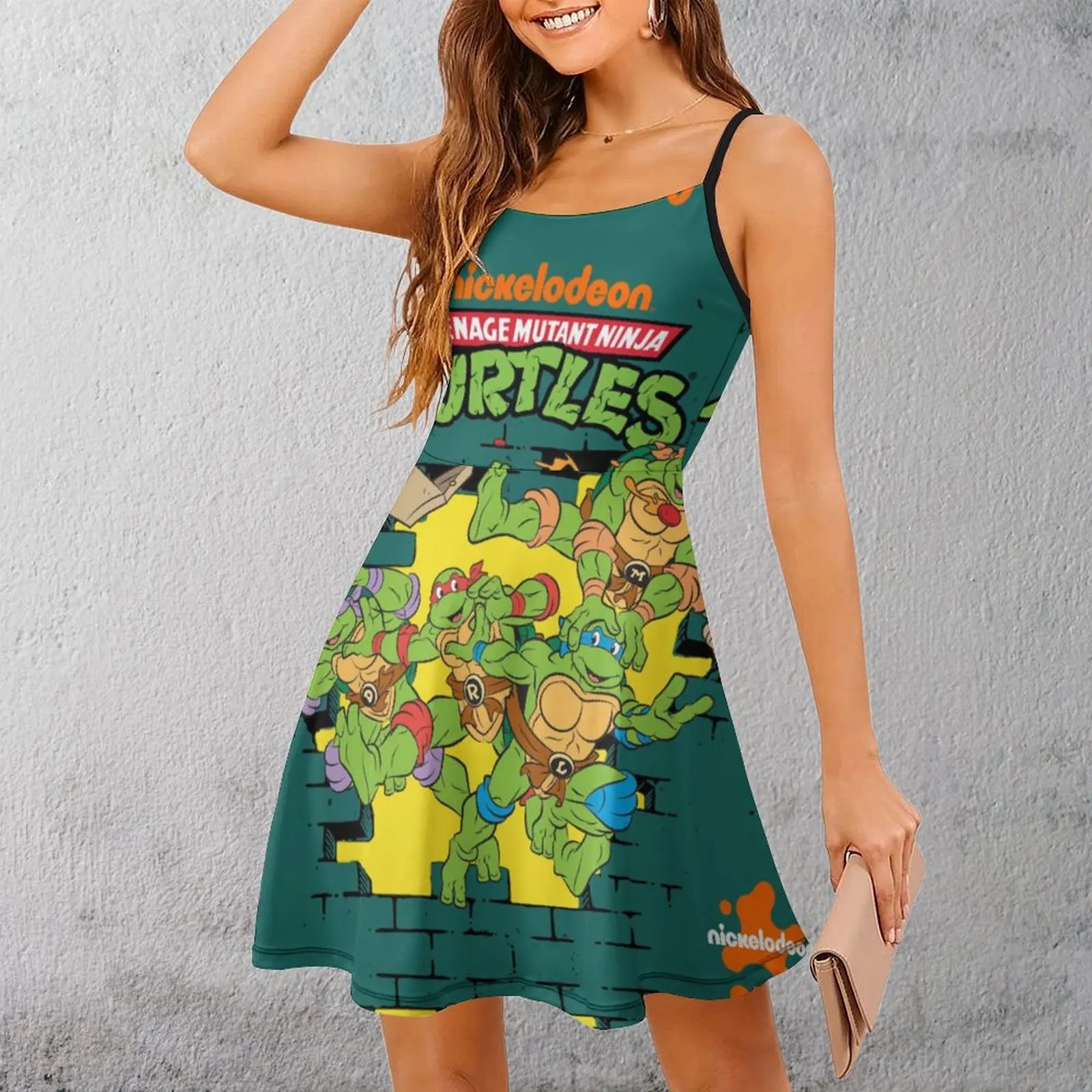 

Экзотические герои черепахи (95) женское платье на бретельках забавное винтажное коктейльное женское платье на бретелях креативное