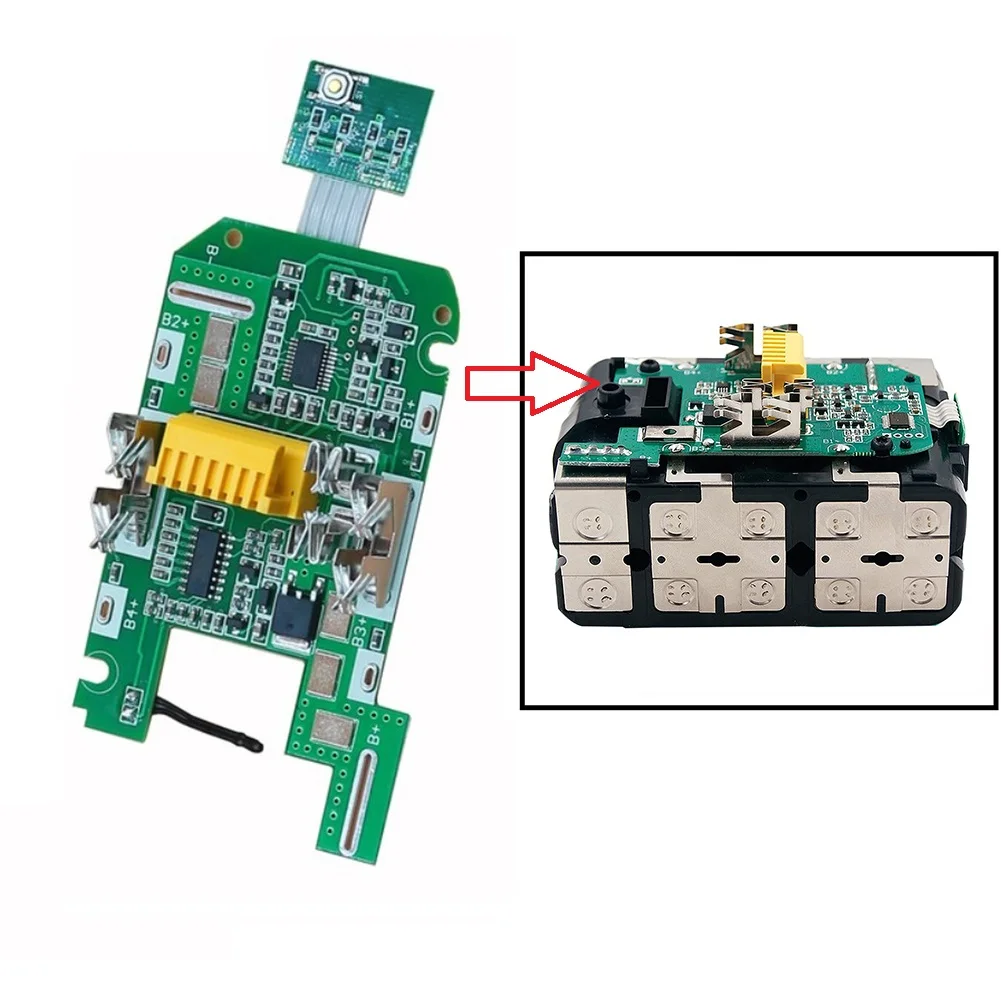 

Печатная плата BL1830 BL1830, 1 шт., защитная печатная плата BL1830 для литиевых аккумуляторов Makita 18 в 3,0 Ач, аксессуары для индикатора