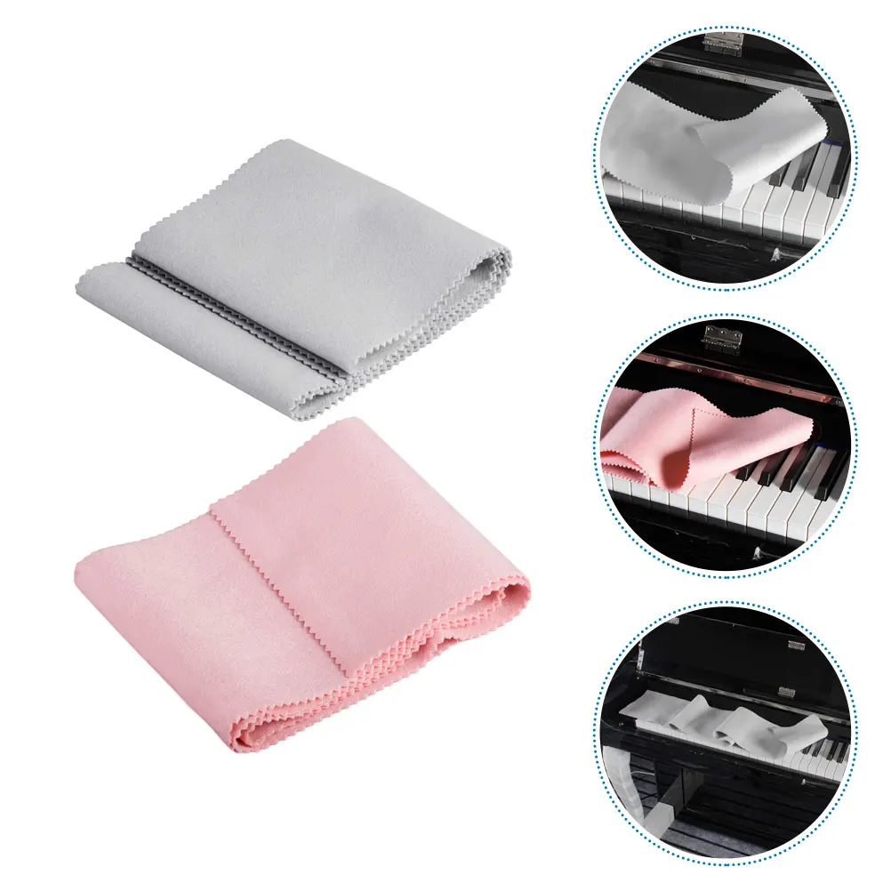 

2 Pcs Electronic Organ Keyboard Cover Universal Flannel Protector Piano Accessories