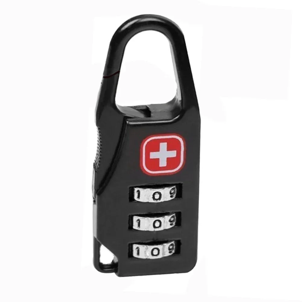 5 Stück Mini-Kombinationsschloss mit 3 Ziffern, tragbares Diebstahlschutz-Reißverschluss-Schloss für Gepäck, Rucksack, Handtasche, sicheres Reisezubehör – Detail 3