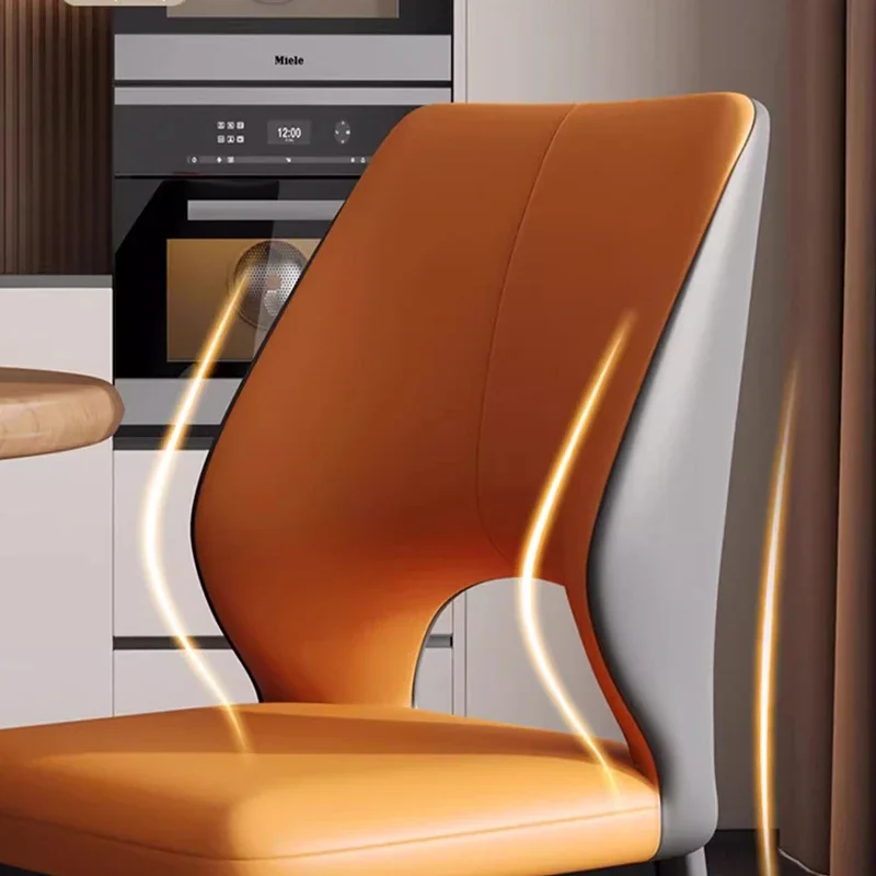 高級イタリアのダイニングチェアモダンヴィンテージ寝室ミニマリストダイニングチェア北欧白シラスパラサラデエスター家具