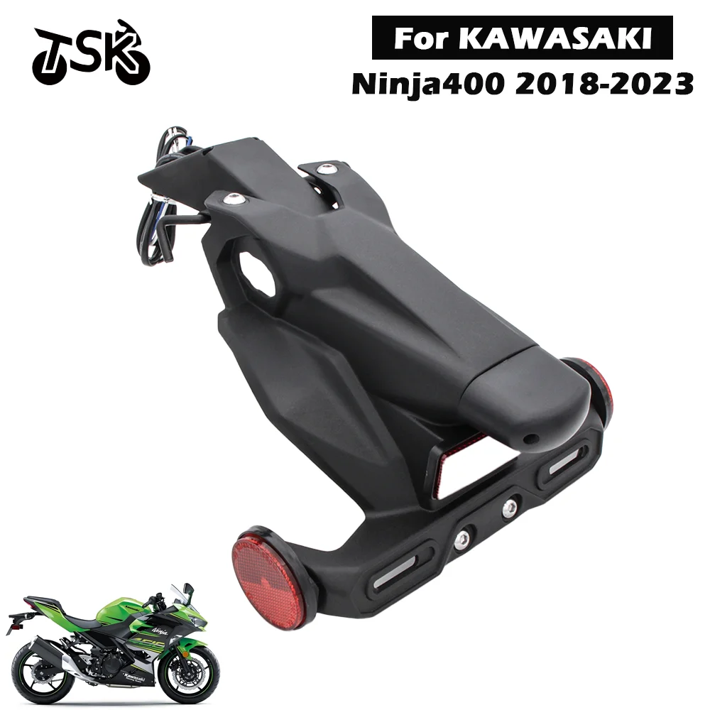 

Motorcycle Fenders For Kawasaki Ninja400 Z400 2018-2022 2020 Rear Mud Guard License Plate Bracket Mudguard Accessories
