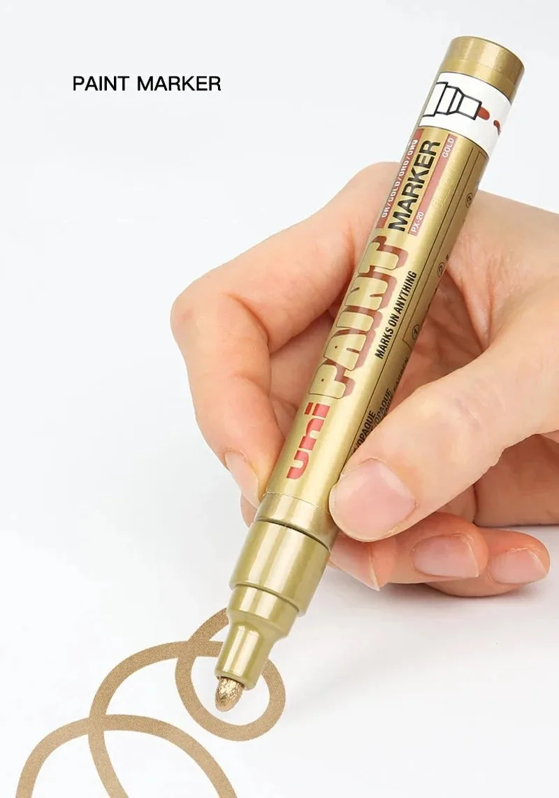 1 stücke Japan UNI Farbe Marker PX-21 Farbe Öl-basierte Permanent 0,8-1,2mm Reifen Ausbesserung Malerei wasserdichte Graffiti Kunst Liefert – Detail 9
